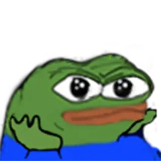 😡 Pepe the Frog Pepe, frog, meme, internet meme, expression, cartoon whatsapp sticker