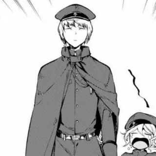 🗡 Militäruniform, Hut, Offizier, Umhang telegram sticker