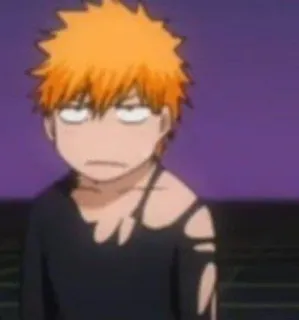 🤬 Ichigo Kurosaki Bleach Anime, Manga, Ichigo, Bleach, Lustig, Charakter, Ausdruck telegram sticker