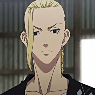 🐉 Ryuguji Ken Tokyo Revengers Anime, Personaggio, Uomo, Biondo, Treccia, Tokyo Revengers, Ryuguji Ken telegram sticker