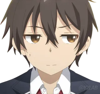 😓 Anime, Personagem, Sticker, Retrato, Expressão whatsapp sticker