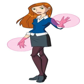 😄 Gwen Tennyson Ben 10 мультфильм, девочка, магия, способности, Гвен Теннисон, Бен 10, персонаж telegram sticker