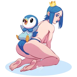 😻 Фанатское творчество, Стиль аниме, Мультфильм, Пин-ап, Иллюстрация telegram sticker