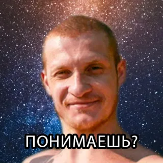 ❔ ПОНИМАЕШЬ? rosto, homem, russo, entender, expressão telegram sticker
