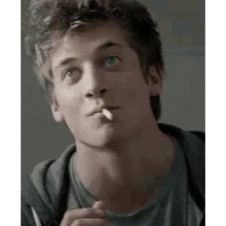 🚬 man, cigarette, smoking, portrait telegram sticker