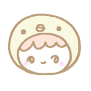 ☺️ น่ารัก, เด็กทารก, การ์ตูน, คาวาอิ, จิบิ, สีเหลือง telegram sticker