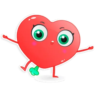 💩 Herz, Cartoon, Süß, Liebe, Aufkleber telegram sticker