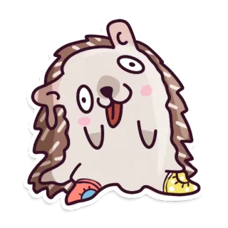 ☀️ เม่น, สัตว์, การ์ตูน, สติกเกอร์ telegram sticker