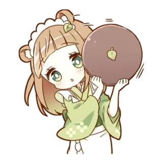 🌟 Anime, Kawaii, Mädchen, Süß, Maid telegram sticker