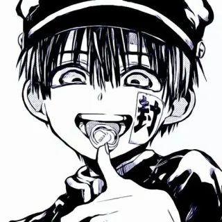 🫐 Hanako-kun Toilet-bound Hanako-kun 封 Anime, Manga, Hanako-kun, Hanako-kun - I sette misteri del club del soprannaturale, Personaggio, Carino telegram sticker