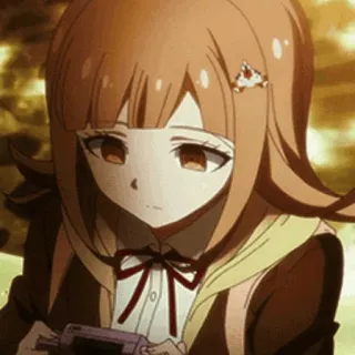 🌸 Chiaki Nanami Danganronpa Anime, Videojuego, Chica, Personaje, Lindo telegram sticker