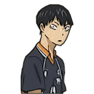 😳 Tobio Kageyama Haikyuu!! Аниме, Haikyuu, Кагеяма, Тобио, Волейбол, Мультфильм telegram sticker