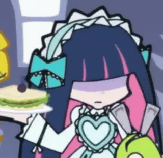 💗 Stocking Anarchy Panty & Stocking with Garterbelt Anime, Charakter, Dessert, Lolita, Gothic, Süß telegram sticker
