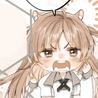 🪜 อนิเมะ, มังงะ, การ์ตูน, โกรธ, น่ารัก telegram sticker