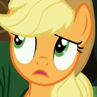 😒 Applejack My Little Pony Cartoon, Pony, Niedlich, Animation, Applejack telegram sticker