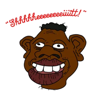 🍉 Shhhhheeeeeeeiiiittt! Мультфильм, Мат, Оскорбительный, Сленг telegram sticker
