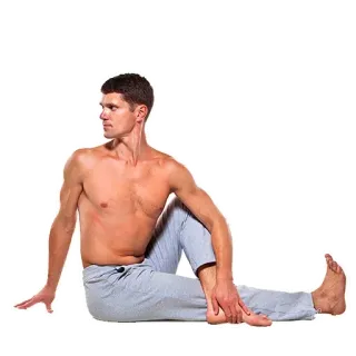 🧘‍♂️ Йога, Мужчина, Упражнение, Фитнес, Поза, Растяжка telegram sticker
