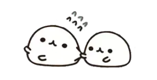 🐾 可爱, 卡哇伊, 软泥, 动物, 友谊, 卡通 telegram sticker