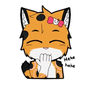 😁 Hehe
hehe Cartoon, Sticker, Katze, Kätzchen, Tier, Süß, Schleife telegram sticker