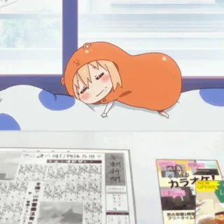 ✨ Umaru Doma Himouto! Umaru-chan umaru, anime, chibi, lindo, himouto! Umaru-chan, perezoso telegram sticker