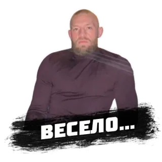 🙃 ВЕСЕЛО... uomo, serio, barba telegram sticker
