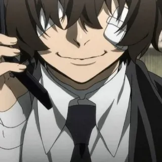 🥂 Osamu Dazai Bungou Stray Dogs Anime, Mangá, Bungou Stray Dogs, Osamu Dazai, Dazai telegram sticker