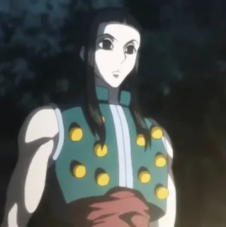 🗝 Illumi Zoldyck Hunter x Hunter Anime, Manga, Hunter x Hunter, Illumi Zoldyck, Charakter telegram sticker