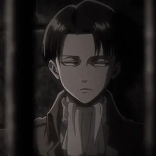 🍙 Levi Ackerman Attack on Titan anime, manga, Levi, Ackerman, Attack on Titan, character telegram sticker