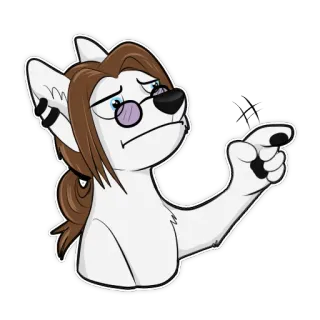😰 퍼리, 만화, 의인화, 개, 캐릭터, 스티커 telegram sticker