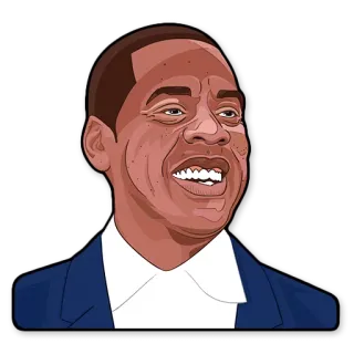 😁 Jay-Z Rapper, Músico, Celebridade, Retrato telegram sticker