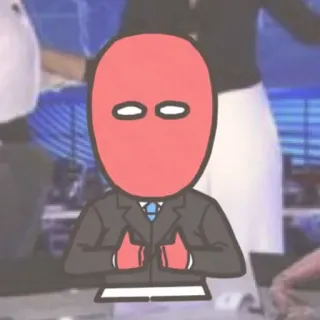 👍 Rotkäppchen, Daumen hoch, Anzug, Cartoon, Figur, Anonym telegram sticker