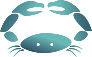 ♋ krab, zee, dier, schaaldier telegram sticker