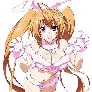 🤤 Anime, Bunny girl, Sexy, Dessin animé, Femme, Féminin whatsapp sticker