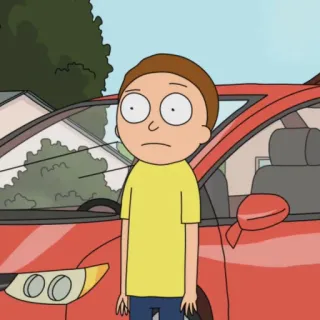 🛸 Morty Smith Rick and Morty Morty, Rick and Morty, Cartoon, Zeichentrick, Charakter telegram sticker