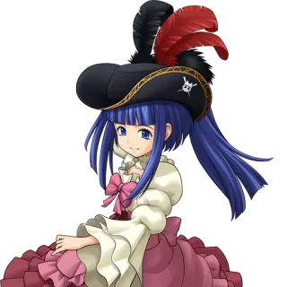 😇 Anime, Pirate, Fille, Personnage, Costume telegram sticker