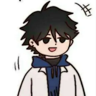 🗿 cartoon, anime, manga, character, drawing telegram sticker