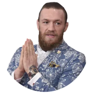 🙏 Conor McGregor 康纳·麦格雷戈, MMA, 格斗选手, 体育, UFC, 名人 telegram sticker