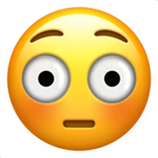 😳 이모지, 충격, 놀람, 눈, 얼굴 telegram sticker