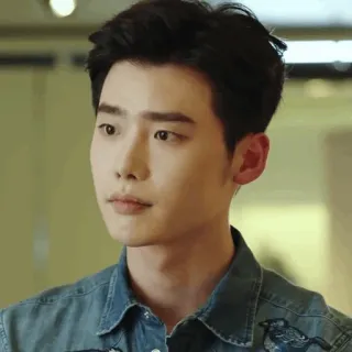 🥀 man, actor, portrait, casual, denim, korean, person telegram sticker