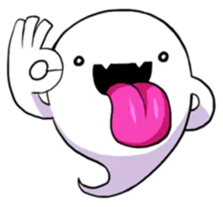 👌 spook, cartoon, emoji, ok, gebaar telegram sticker
