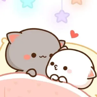 🐱 chat, mignon, kawaii, animal, amour, dessin animé telegram sticker