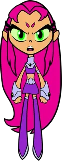 😡 Starfire Teen Titans Go! Cartoon, Superheld, Teen Titans, Starfire whatsapp sticker