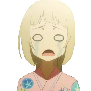 😭 piangere, triste, anime, emozionale, disperazione, lacrime, angoscia telegram sticker
