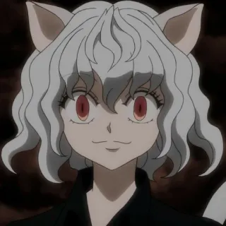 🐱 Neferpitou Hunter x Hunter อนิเมะ, แมว, ฮิวแมนนอยด์, เนเฟลปีโต้, Hunter x Hunter telegram sticker