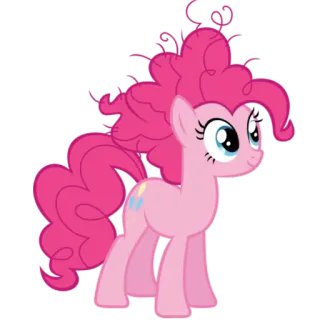 😊 Pinkie Pie My Little Pony Мультфильм, Пони, Розовый, Дружба, Милый telegram sticker