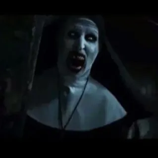🔗 Valak The Nun Horror, Suora, Spaventoso, Film, Demone, Male telegram sticker