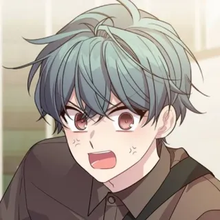 😡 อนิเมะ, มังงะ, โกรธ, เด็กผู้ชาย, ภาพประกอบ telegram sticker
