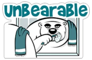 Bear with me telegram stickers