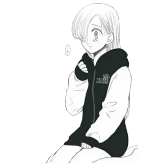 💕 Elizabeth Liones Seven Deadly Sins Anime, Manga, Mädchen, Süß, Elizabeth Liones, Seven Deadly Sins telegram sticker