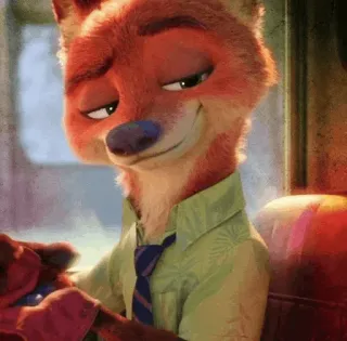 🦊 Nick Wilde Zootopia fuchs, tier, cartoon, anthropomorph, zoomania, nick wilde telegram sticker